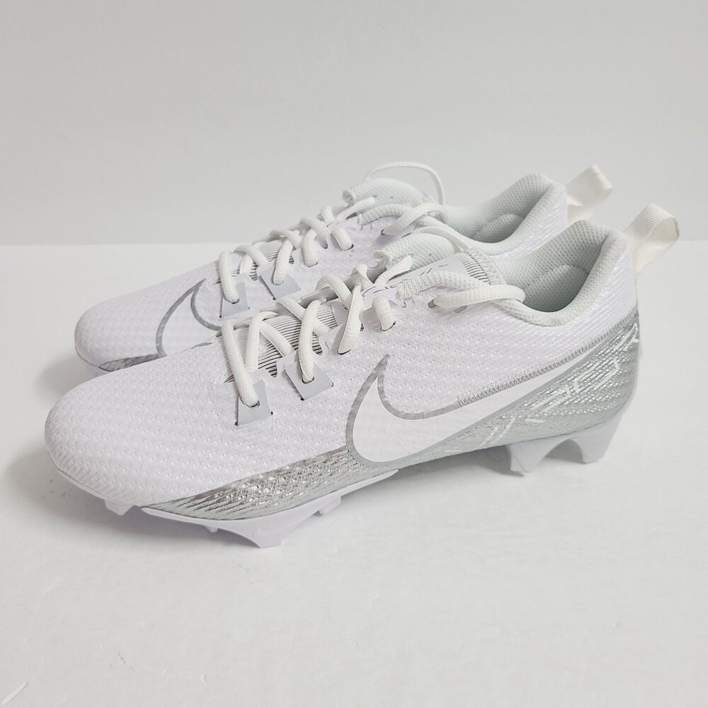 Nike Vapor Edge Speed 360 2 Football Cleats DA5455-102 Size 9.5 White Silver #1
